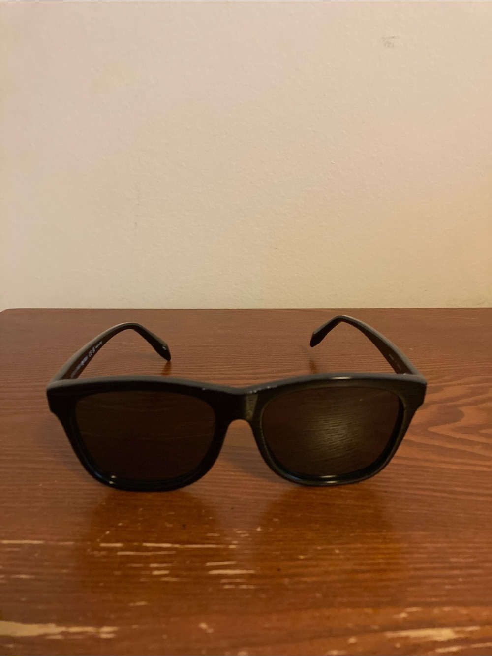 Alexander McQueen Black Square-Frame Sunglasses